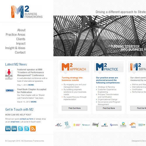 M2 Business Frameworks web development